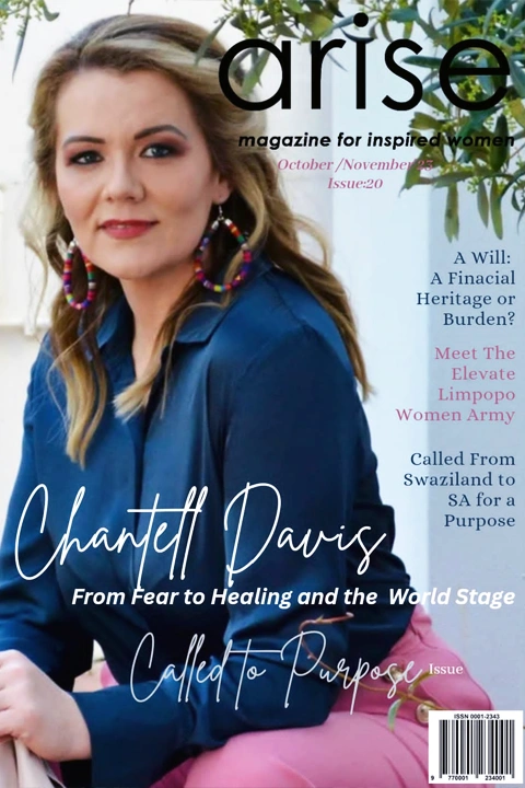 Chantell Davis featured on the cover of ARISE Magazine